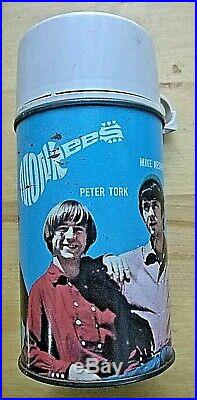 THE MONKEES 1967 Vintage Vinyl Lunchbox with Thermos