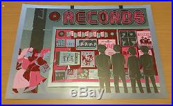THE RECORD STORE VARIANT FOIL ART PRINT BEATLES not cd vinyl shirt