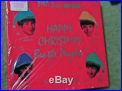 The BEATLES CHRISTMAS RECORDS BOX SET New COLORED VINYL Mint 7 45s Sealed +CD