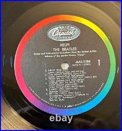 The BEATLES HELP! WEST COAST MONO LP CAPITOL RECORDS # T-2386 VG++