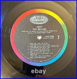 The BEATLES HELP! WEST COAST MONO LP CAPITOL RECORDS # T-2386 VG++