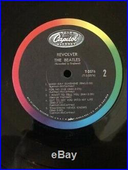 The BEATLES REVOLVER vinyl 1966 1st pressing mono T-2576 hype sticker promo