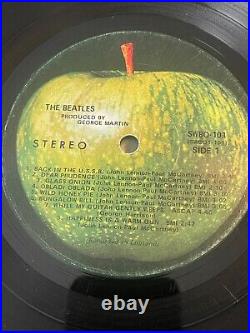 The BEATLES WHITE ALBUM 1968 FIRST US PRESSING 7 ERRORS! + POSTER