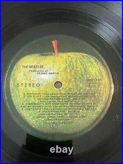 The BEATLES WHITE ALBUM 1968 FIRST US PRESSING 7 ERRORS! + POSTER