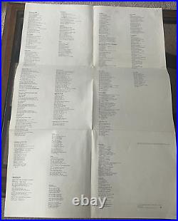 The BEATLES WHITE ALBUM 1968 FIRST US PRESSING 7 ERRORS! + POSTER