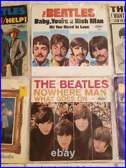 The Beatles 16 7 PS Lot Eight Days Hello Goodbye Lady Madonna Penny Lane Let Be