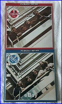 The Beatles 1962-1966 & 1967-1970 Sealed LP (Red & Blue Colored Vinyls)