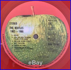 The Beatles 1962-1966 2-lp Apple Uk Red Vinyl 1978 Near Mint Pro Cleaned