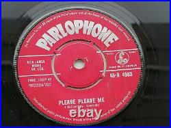 The Beatles 1963 Uk 45 Please Please Me Red Parlophone R 4983