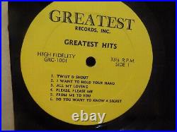 The Beatles 1964 The Original Greatest Hits Vinyl Record Album LP GRC-1001 RARE