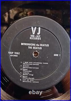 The Beatles 1964 Vee-Jay Songs Pictures Stories Lp With Rarer Black Label VG+