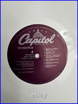 The Beatles 2 LP Record WHITE ALBUM white vinyl 1978 Capitol SEBX11841, complete