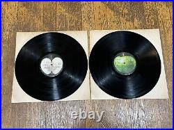 The Beatles 2 LP Shrink White Album Apple Records SWBO 101 + Poster 4 Photos