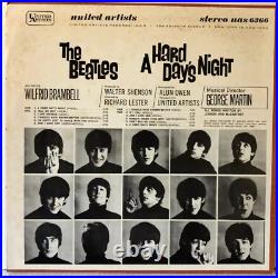 The Beatles A HARD DAY'S NIGHT 1977 Sunrise label NO STEREO RARE VG+/EX