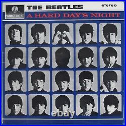 The Beatles A HARD DAYS NIGHT 1964 UK Y&B Stereo LP MT Tax Code'EXCELLENT