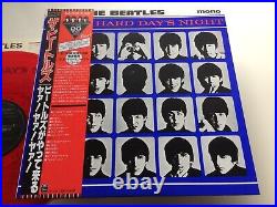 The Beatles A HARD DAYS NIGHT withRED OBI 1986 UK CUTTING JAPAN LIMITED MONO RED