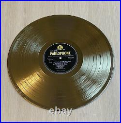 The Beatles A Hard Day's Night Gold Vinyl Record
