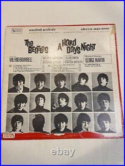 The Beatles A Hard Day's Night LP Vinyl 1964 1st Pressing UAS 6366 TransAmeric