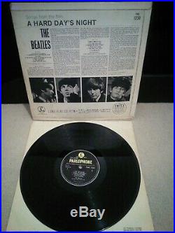 The Beatles A Hard Day's Night Vinyl 12 1st Press G&L Sleeve PMC 1230 1964 Ex
