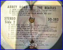 The Beatles Abbey Road 1969 Apple SO-383 1st Press No Her Majesty EX VG+