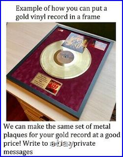 The Beatles Abbey Road 1969 Gold Vinyl Record