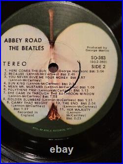 The Beatles Abbey Road Apple Records SO-383 Vinyl Record LP Grate Her Majesty