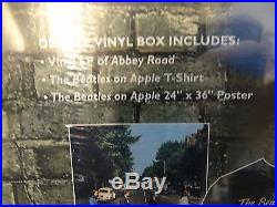 The Beatles Abbey Road Deluxe Vinyl Box LP T-Shirt Poster NEW SEALED