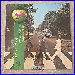 The Beatles Abbey Road EX WITH OBI Red Vinyl Japan First Pressing AP-8815