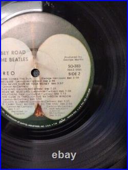 The Beatles Abbey Road SO-383 LP 1st Press 1969 Uncropped & Her Majesty VG+