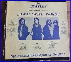 The Beatles Away with Words 3Lp vinyl set RARE Kingston, Jamaica