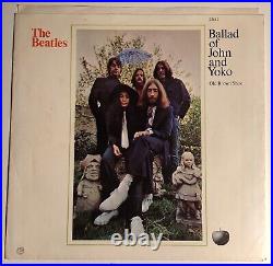 The Beatles / Ballad of John and Yoko / Apple 1969 45rpm w PS / Great
