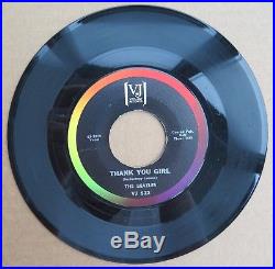 The Beatles Brackets'63 VJ 522 FROM ME TO YOU / Thank You Girl Vinyl 45 rpm
