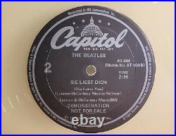 The Beatles Capitol AS-444 Komm, Gib Mir Deine Hand / Sie Liebt Dich CLEAR VINYL