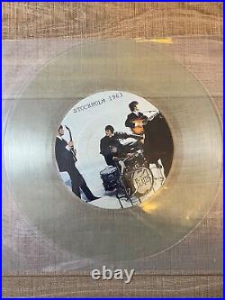 The Beatles Clear Vinyl Record Blackpool Stockholm 1965 1963 LP Rare No Sleeve