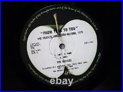 The Beatles From Then to You VERY RARE EX 1970 LP Rare incorrect matrices