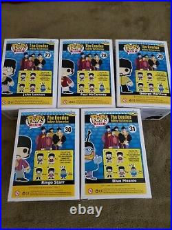 The Beatles Funko Pop Set 5 Figures Yellow Submarine! #27, 28, 29, 30, 31