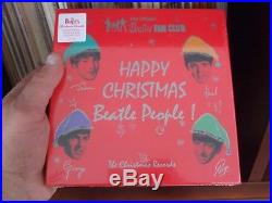 The Beatles Happy Xmas Christmas Beatle People NEW Sealed 7 Color Vinyl 45 Box
