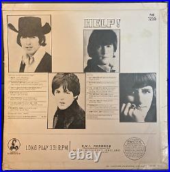 The Beatles Help! Uk 1st Press Mono Vinyl Lp Pmc 1255 (xex 549-2 & 550-2) Exc