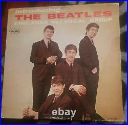 The Beatles Introducing Original Us Vee Jay Records Mono Lp Vj Black Label
