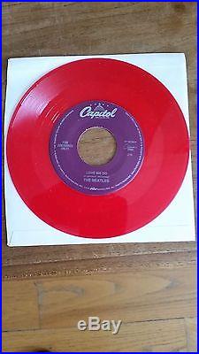 The Beatles LOVE ME DO/P. S. I LOVE YOU 1992 RED VINYL 45 MINT/NEW