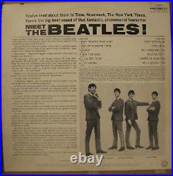 The Beatles LP (First album) Meet The Beatles. 1964. (VG)