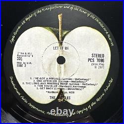 The Beatles Let It Be 1970 UK Apple 2U/3U Red Apple (EX) Ultrasonic Clean