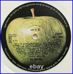 The Beatles Let It Be Lp Apple White Vinyl Uk Rare Export Near Mint Pro Cleaned