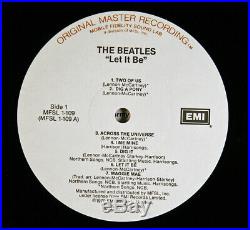 The Beatles Let It Be Pristine Mint Mfsl Lp 1-109 Translucent Virgin Vinyl