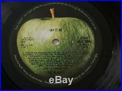 The Beatles Let It Be UK Apple Pressing Red Apple Sleeve -2U, -2U Vinyl