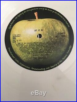 The Beatles Let it Be 1978 UK White Vinyl PCS 7096 Stereo LP
