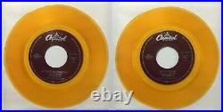 The Beatles Lot of 10 Color 45 Vinyl Records Jukebox Capitol NM/M Classic Rock