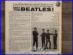 The Beatles. Meet the Beatles. Green Capitol label. Capitol Club LP