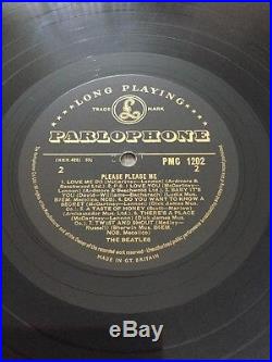 The Beatles PLEASE PLEASE ME Mono Vinyl Album, 1st Pressing Gold Label PMC1202