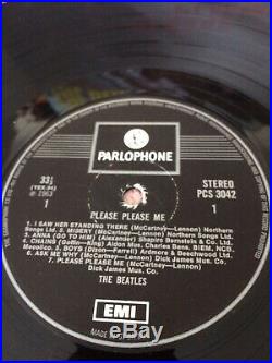 The Beatles PLEASE PLEASE ME Vinyl LP PCS 3042 One Box 1969 U. K. PRESSING N/M